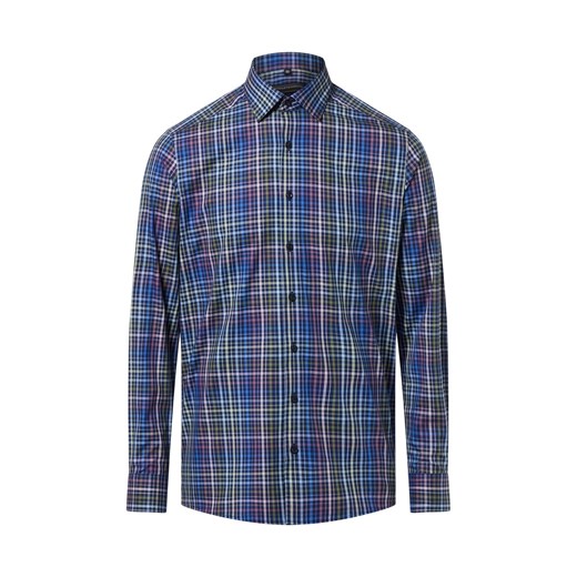 Finshley & Harding Męska koszula biznesowa Mężczyźni Modern Fit Bawełna granatowy w kratkę - id: 785263-0005-00390 - marki Finshley & Harding - 187311868 Finshley & Harding Męska koszula biznesowa Mężczyźni Modern Fit Bawełna granatowy w kratkę ze sklepu vangraaf w kategorii Koszule męskie - zdjęcie 187311868