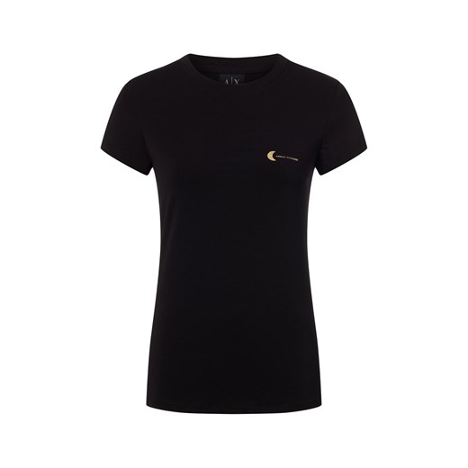 Armani Exchange Koszulka damska Kobiety Bawełna czarny jednolity - id: 788442-0002-09900 - marki Armani Exchange - 187311876 Armani Exchange Koszulka damska Kobiety Bawełna czarny jednolity ze sklepu vangraaf w kategorii Bluzki damskie - zdjęcie 187311876