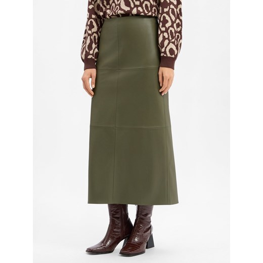 EDITED Spódnica ołówkowa damska Kobiety oliwkowy jednolity - id: 786837-0001-00340 - marki Edited - 187311895 EDITED Spódnica ołówkowa damska Kobiety oliwkowy jednolity ze sklepu vangraaf w kategorii Spódnice - zdjęcie 187311895