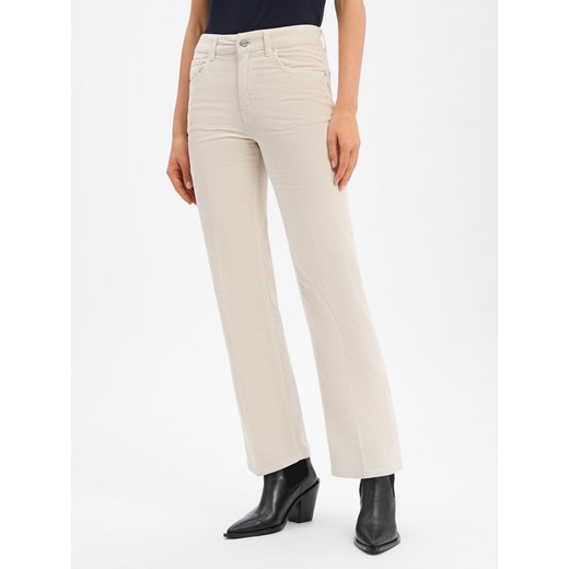 Gant Damskie spodnie sztruksowe Kobiety Bawełna kitt jednolity ze sklepu vangraaf w kategorii Spodnie damskie - zdjęcie 187311915