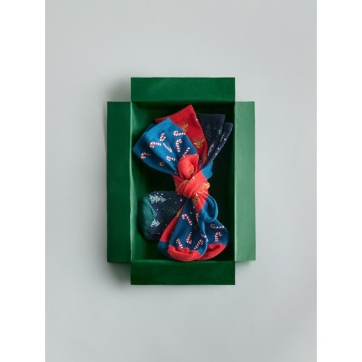 Reserved - Świąteczne skarpetki 3 pack - niebieski ze sklepu Reserved w kategorii Skarpetki dziecięce - zdjęcie 187311936