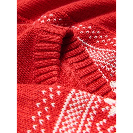 Reserved - Sweter ze wzorem - czerwony ze sklepu Reserved w kategorii Swetry chłopięce - zdjęcie 187312487