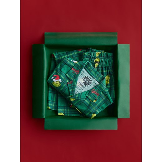 Reserved - Świąteczna piżama Grinch - zielony ze sklepu Reserved w kategorii Piżamy dziecięce - zdjęcie 187312625