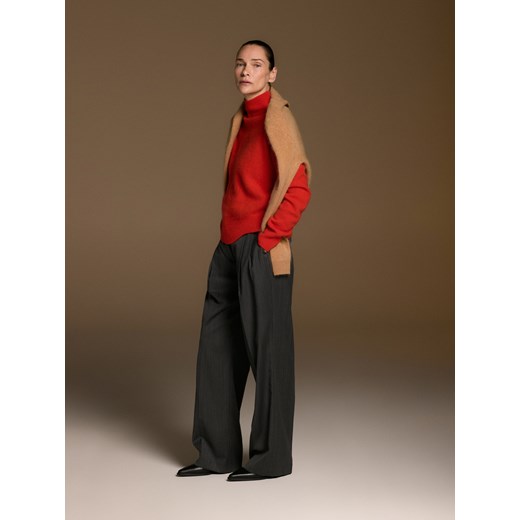 Reserved - Wełniany golf z dodatkiem kaszmiru - pomarańczowy ze sklepu Reserved w kategorii Swetry damskie - zdjęcie 187312747