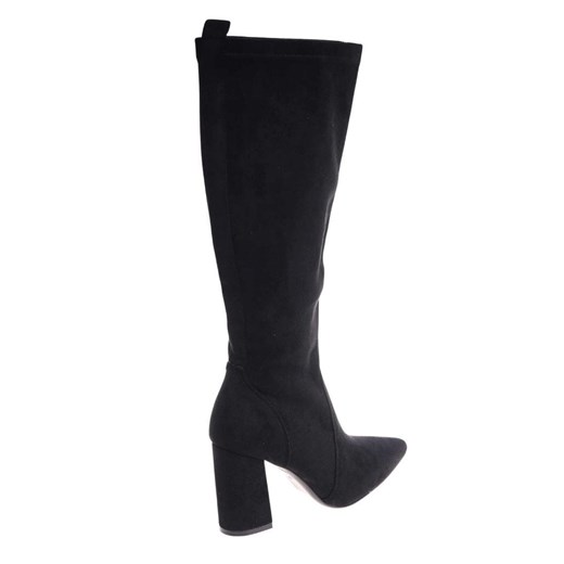 Klasyczne czarne kozaki damskie na obcasie /F3-2 18385 W456/ 41 Pantofelek24.pl