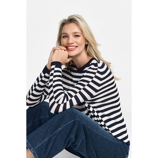 Rich &amp; Royal Sweter w kolorze biało-czarnym Rich & Royal S promocyjna cena Limango Polska