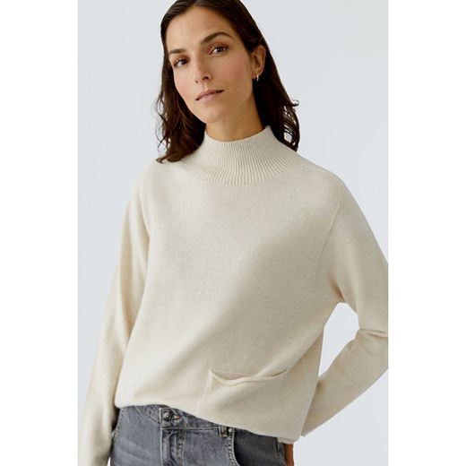 Oui Sweter w kolorze kremowym 44 okazja Limango Polska