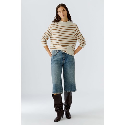 Oui Sweter w kolorze karmelowo-kremowym ze sklepu Limango Polska w kategorii Swetry damskie - zdjęcie 187313628