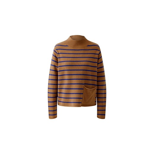 Oui Sweter w kolorze karmelowo-niebieskim - id: 17969798 - marki Limango Polska - 187313635 Oui Sweter w kolorze karmelowo-niebieskim ze sklepu Limango Polska w kategorii Swetry damskie - zdjęcie 187313635