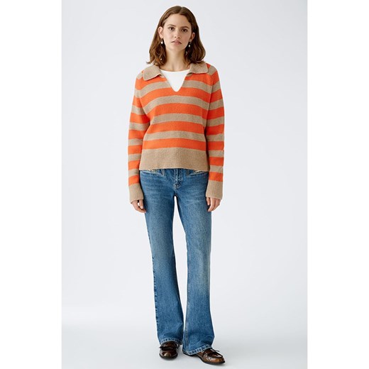 Oui Sweter w kolorze karmelowo-pomarańczowym - id: 17969821 - marki Limango Polska - 187313656 Oui Sweter w kolorze karmelowo-pomarańczowym ze sklepu Limango Polska w kategorii Swetry damskie - zdjęcie 187313656