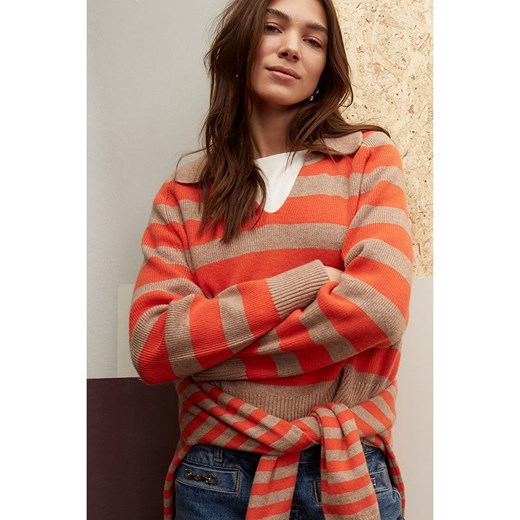 Oui Sweter w kolorze karmelowo-pomarańczowym 42 promocyjna cena Limango Polska
