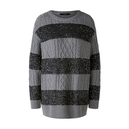 Oui Sweter w kolorze szaro-srebrnym - id: 17969824 - marki Limango Polska - 187313669 Oui Sweter w kolorze szaro-srebrnym ze sklepu Limango Polska w kategorii Swetry damskie - zdjęcie 187313669