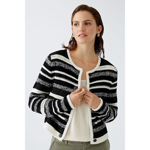 Oui Kardigan w kolorze czarno-białym 36 promocja Limango Polska