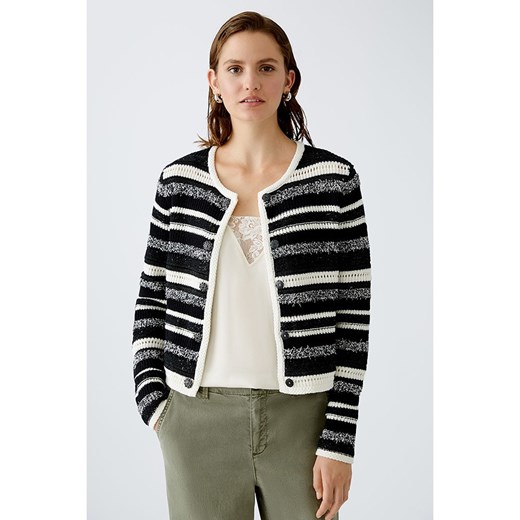 Oui Kardigan w kolorze czarno-białym 36 Limango Polska okazyjna cena