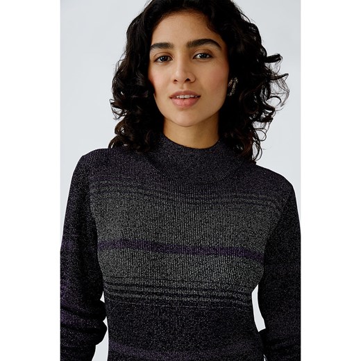 Oui Sweter w kolorze szaro-fioletowym 42 Limango Polska wyprzedaż