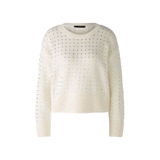 Oui Sweter w kolorze kremowym 38 okazyjna cena Limango Polska