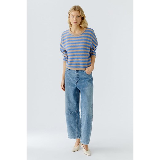 Oui Sweter w kolorze karmelowo-niebieskim - id: 17969847 - marki Limango Polska - 187313726 Oui Sweter w kolorze karmelowo-niebieskim ze sklepu Limango Polska w kategorii Swetry damskie - zdjęcie 187313726