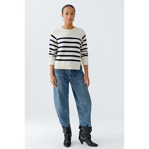 Oui Sweter w kolorze biało-granatowym ze sklepu Limango Polska w kategorii Swetry damskie - zdjęcie 187313757