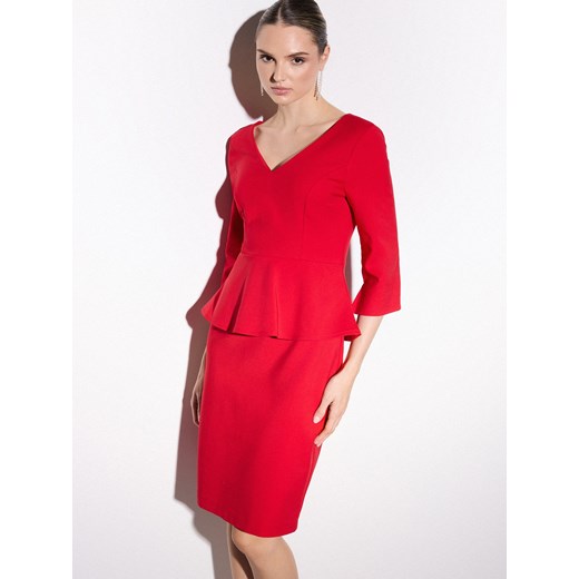 Mohito - Czerwona sukienka midi - czerwony ze sklepu Mohito w kategorii Sukienki - zdjęcie 187314528