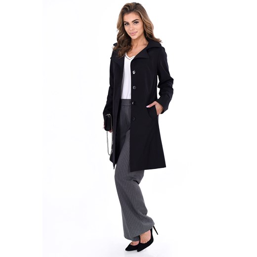 Płaszcz FPL1132 CZARNY ze sklepu fokus.pl w kategorii Płaszcze damskie - zdjęcie 187314679