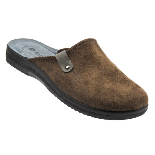 Wygodne kapcie męskie INBLU DG-17, ciemny brąz - id: 17823 - marki Inblu - 187314729 Wygodne kapcie męskie INBLU DG-17, ciemny brąz ze sklepu ulubioneobuwie w kategorii Kapcie męskie - zdjęcie 187314729