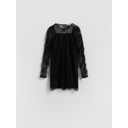Reserved - Dwuwarstwowa sukienka - czarny ze sklepu Reserved w kategorii Sukienki dziewczęce - zdjęcie 187315047