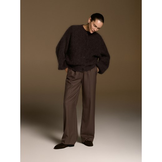 Reserved - Kardigan z moherem - ciemnoszary ze sklepu Reserved w kategorii Swetry damskie - zdjęcie 187315127