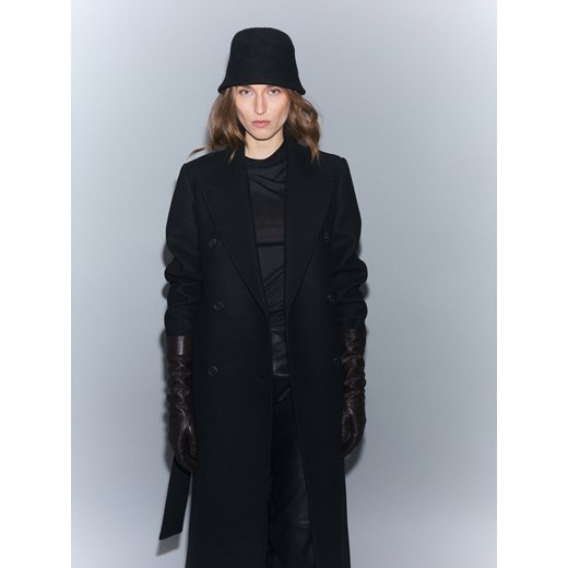 Reserved - Kapelusz bucket z wełną - czarny Reserved S Reserved