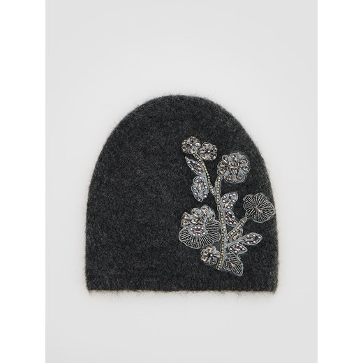 Reserved - Czapka z wełną - ciemnoszary ze sklepu Reserved w kategorii Czapki zimowe damskie - zdjęcie 187315319