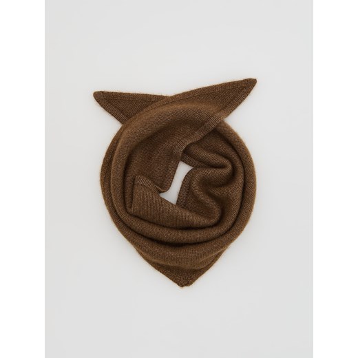 Reserved - Szal z wełną i kaszmirem - brązowy ze sklepu Reserved w kategorii Szaliki i chusty damskie - zdjęcie 187315328