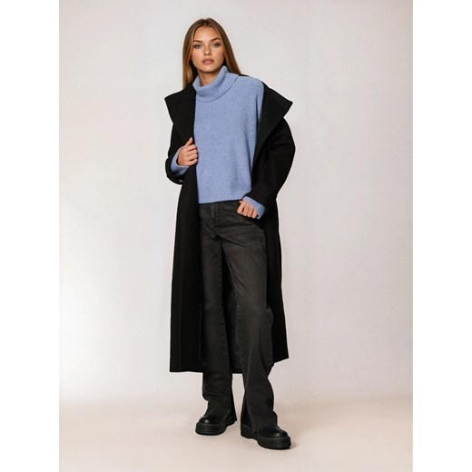 Sinsay - Prążkowany sweter - niebieski Sinsay S Sinsay