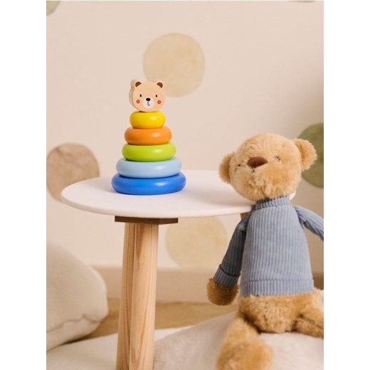 Sinsay - Zabawka - Drewniana wieża z motywem misia - wielobarwny ze sklepu Sinsay w kategorii Zabawki - zdjęcie 187315986