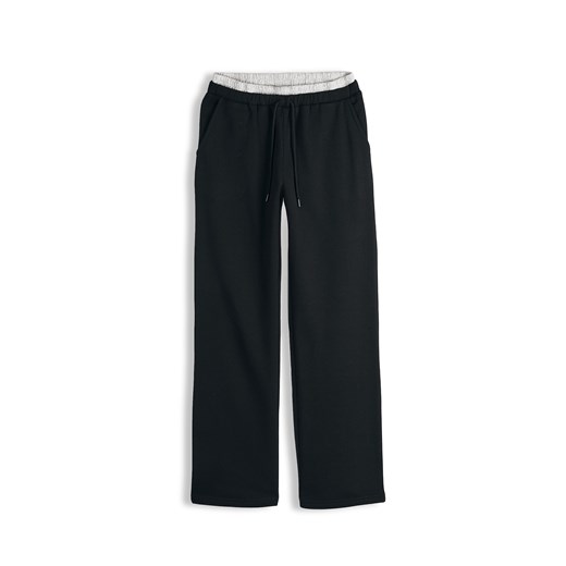 GATE Spodnie dresowe z kontrastową gumą 32 ze sklepu gateshop w kategorii Spodnie damskie - zdjęcie 187316878