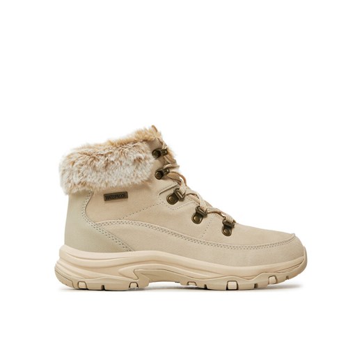Trapery Skechers Trego - Snow Worries 167882/NAT Beżowy ze sklepu eobuwie.pl w kategorii Botki - zdjęcie 187317276