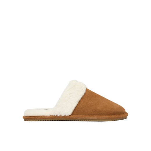 Kapcie Polo Ralph Lauren 842P03595001 Brązowy ze sklepu eobuwie.pl w kategorii Kapcie damskie - zdjęcie 187317329