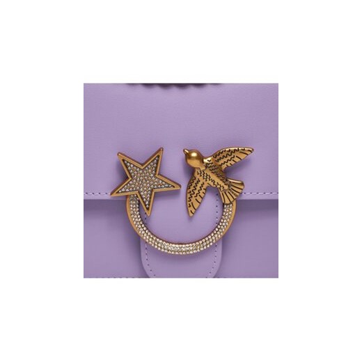 Torebka Pinko Love One Mini Dc AI 23-24 PLTT 100074 A10G Fioletowy Pinko OS eobuwie.pl