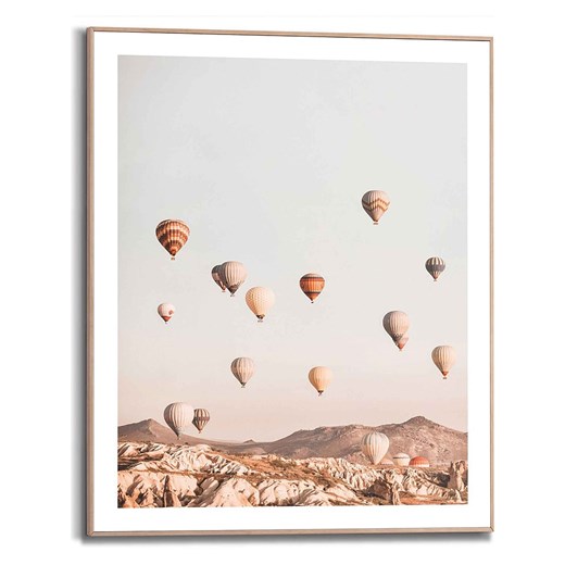 Orangewallz Druk artystyczny &quot;High Balloons Pure Essentials&quot; w ramce - Orangewallz 40x50 cm okazja Limango Polska