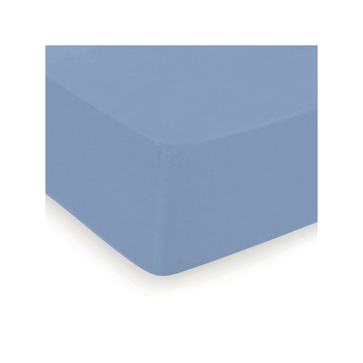 Cacharel Prześcieradło satynowe &quot;Uni&quot; w kolorze niebieskim na gumce ze sklepu Limango Polska w kategorii Prześcieradła - zdjęcie 187318435