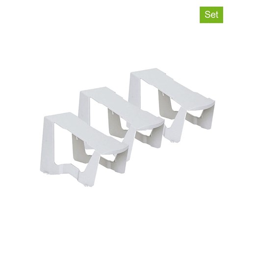 Joybos Stojaki (3 szt.) &quot;Flip Flap&quot; w kolorze białym na buty - 14 x 14,7 x 21 cm ze sklepu Limango Polska w kategorii Kapcie damskie - zdjęcie 187318518
