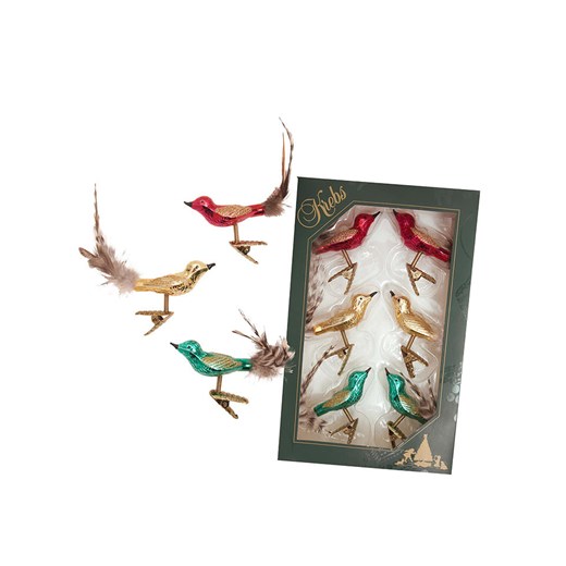 Krebs Glas Lauscha Ozdoby choinkowe (6 szt.) ze wzorem - wys. 6 cm - id: 17841135 - marki Krebs Glas Lauscha - 187318917 Krebs Glas Lauscha Ozdoby choinkowe (6 szt.) ze wzorem - wys. 6 cm ze sklepu Limango Polska w kategorii Dekoracje bożonarodzeniowe - zdjęcie 187318917