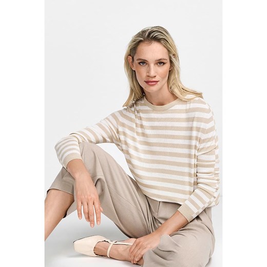 Rich &amp; Royal Sweter w kolorze biało-beżowym Rich & Royal S Limango Polska okazja