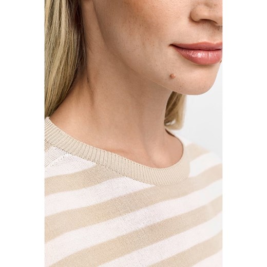 Rich &amp; Royal Sweter w kolorze biało-beżowym Rich & Royal XS wyprzedaż Limango Polska