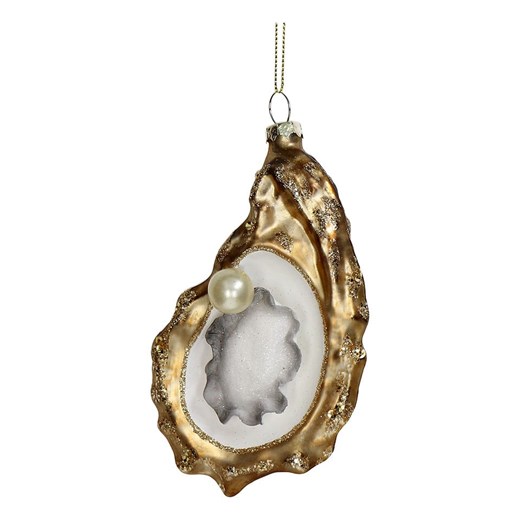 Kersten Ozdoba choinkowa &quot;Oyster&quot; w kolorze złotym - wys. 14 cm ze sklepu Limango Polska w kategorii Dekoracje bożonarodzeniowe - zdjęcie 187319128