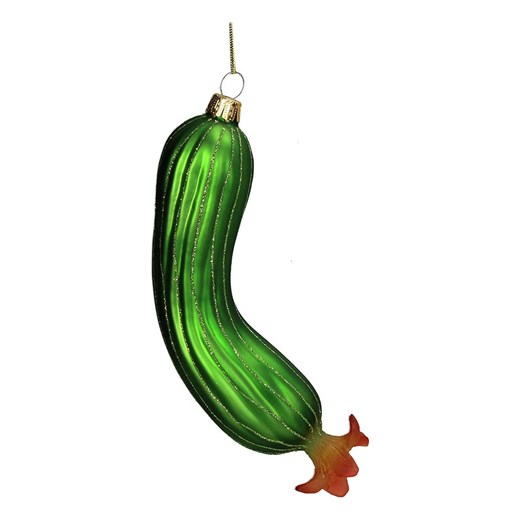 Kersten Ozdoba choinkowa &quot;Courgette&quot; w kolorze zielonym - wys. 13,5 cm ze sklepu Limango Polska w kategorii Dekoracje bożonarodzeniowe - zdjęcie 187319137