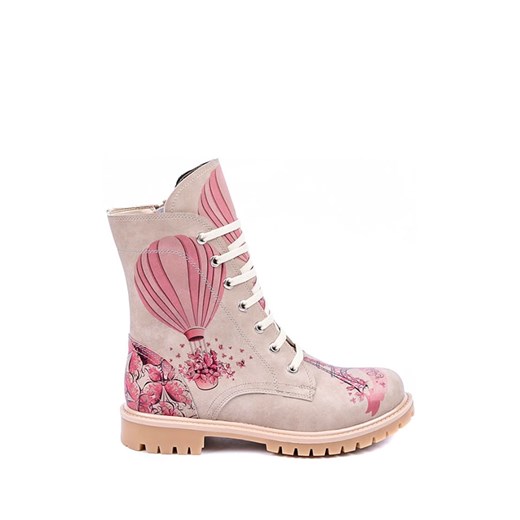 Streetfly Trzewiki w kolorze jasnoróżowym ze wzorem ze sklepu Limango Polska w kategorii Workery damskie - zdjęcie 187319466