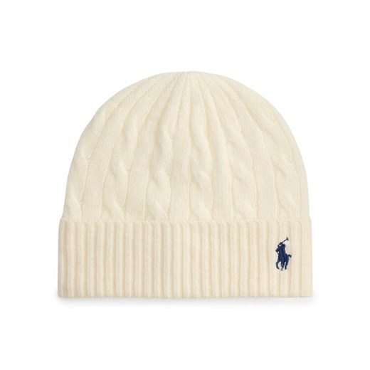 Czapka Polo Ralph Lauren 455981442003 Beżowy ze sklepu eobuwie.pl w kategorii Czapki zimowe damskie - zdjęcie 187319488