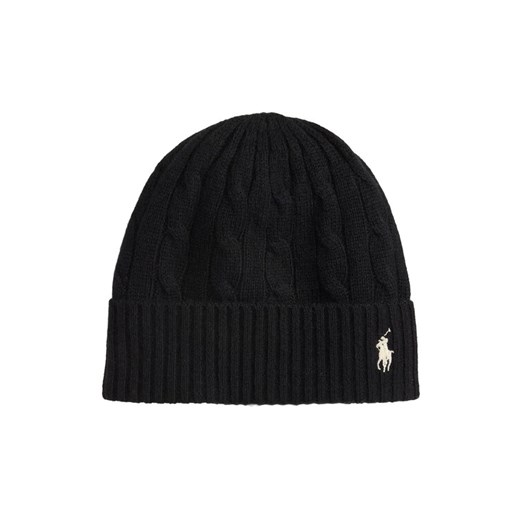 Czapka Polo Ralph Lauren 455981442001 Czarny ze sklepu eobuwie.pl w kategorii Czapki zimowe damskie - zdjęcie 187319506