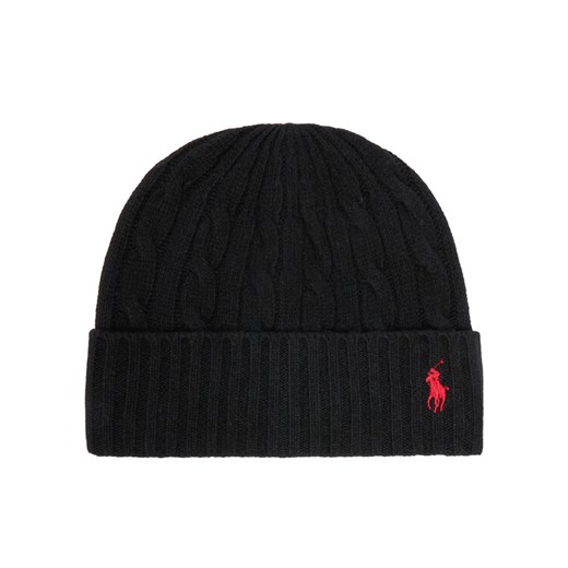 Czapka Polo Ralph Lauren 449959346001 Czarny ze sklepu eobuwie.pl w kategorii Czapki zimowe męskie - zdjęcie 187319507