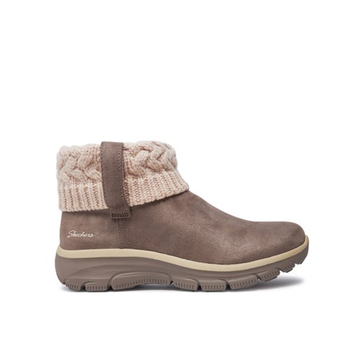Skechers Botki Easy Going Cozy 167401/TPE Brązowy ze sklepu MODIVO w kategorii Botki - zdjęcie 187319837