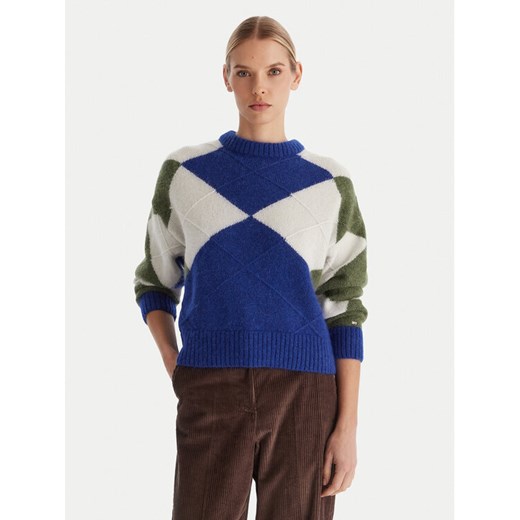 Tommy Hilfiger Sweter WW0WW47464 Kolorowy Relaxed Fit ze sklepu MODIVO w kategorii Swetry damskie - zdjęcie 187319889